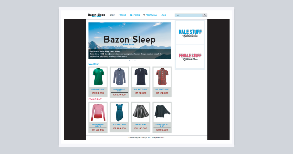 Thumbnail for project Bazon Sleep E-Commerce